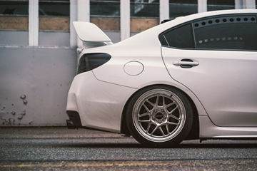mm-mti（ホワイト） 2018 Subaru WRX - Motegi MF414 Tsubaki - Polished | Wheel Pros